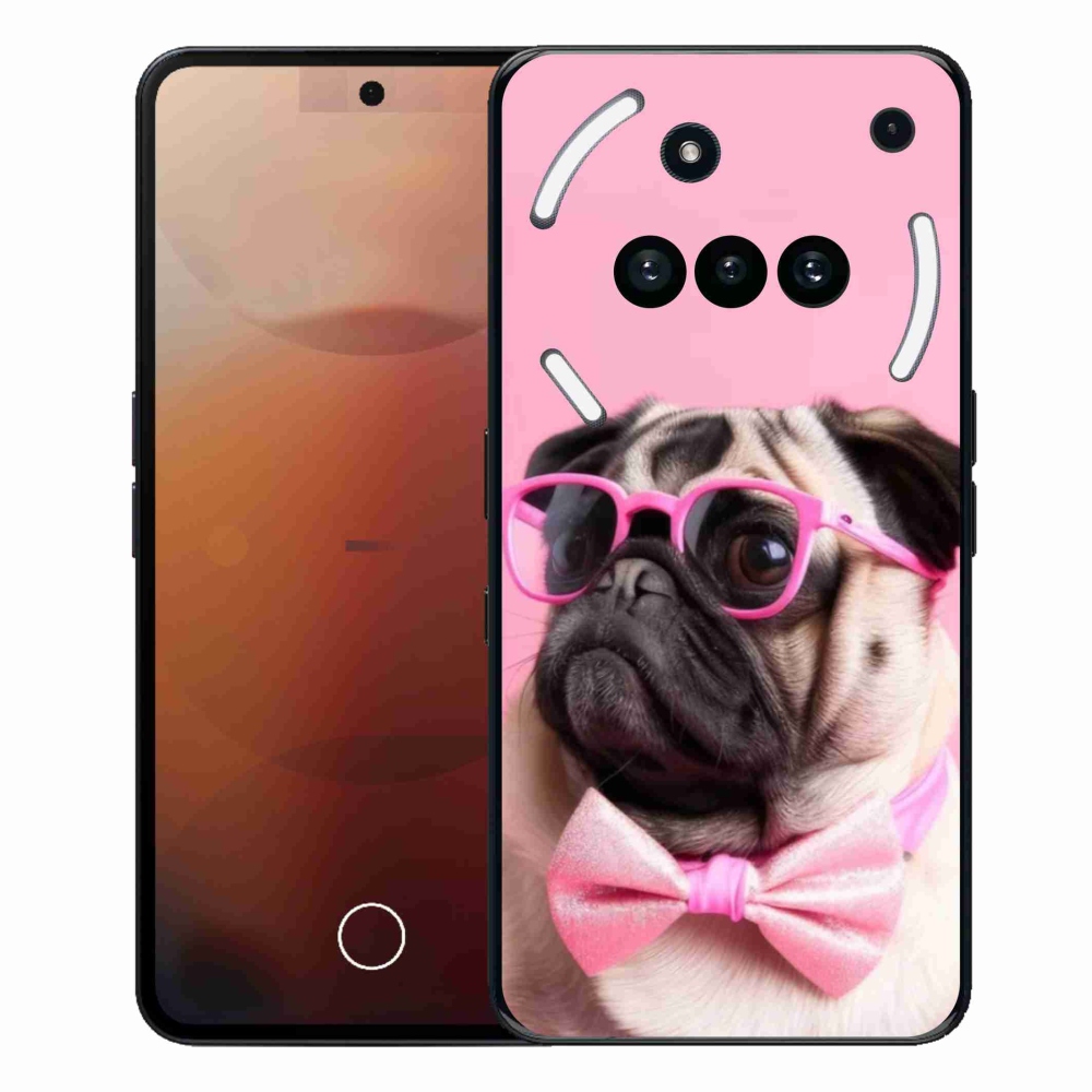 Gélový kryt mmCase na Nothing Phone (3a) - štýlový mops