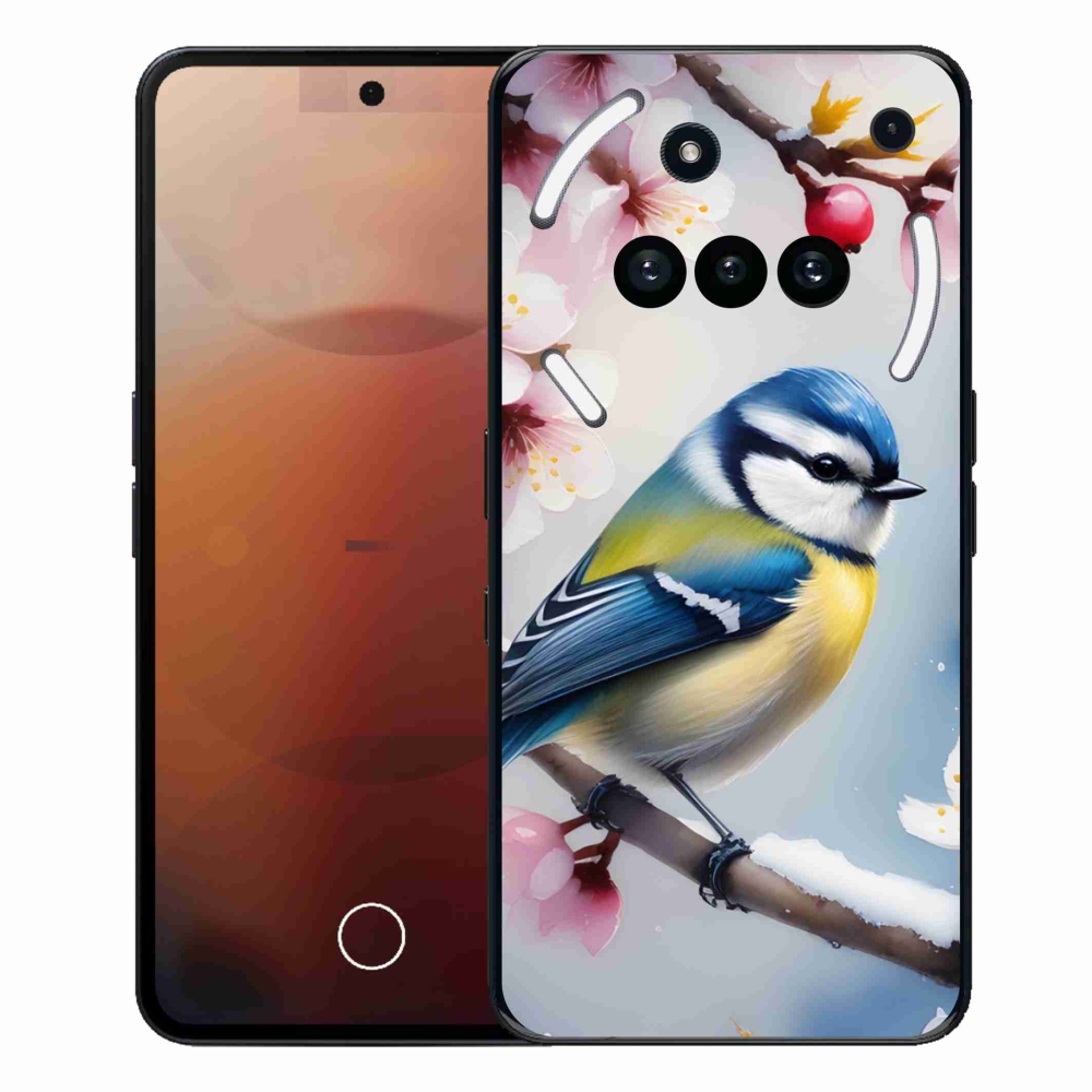Gélový kryt mmCase na Nothing Phone (3a) - sýkorka