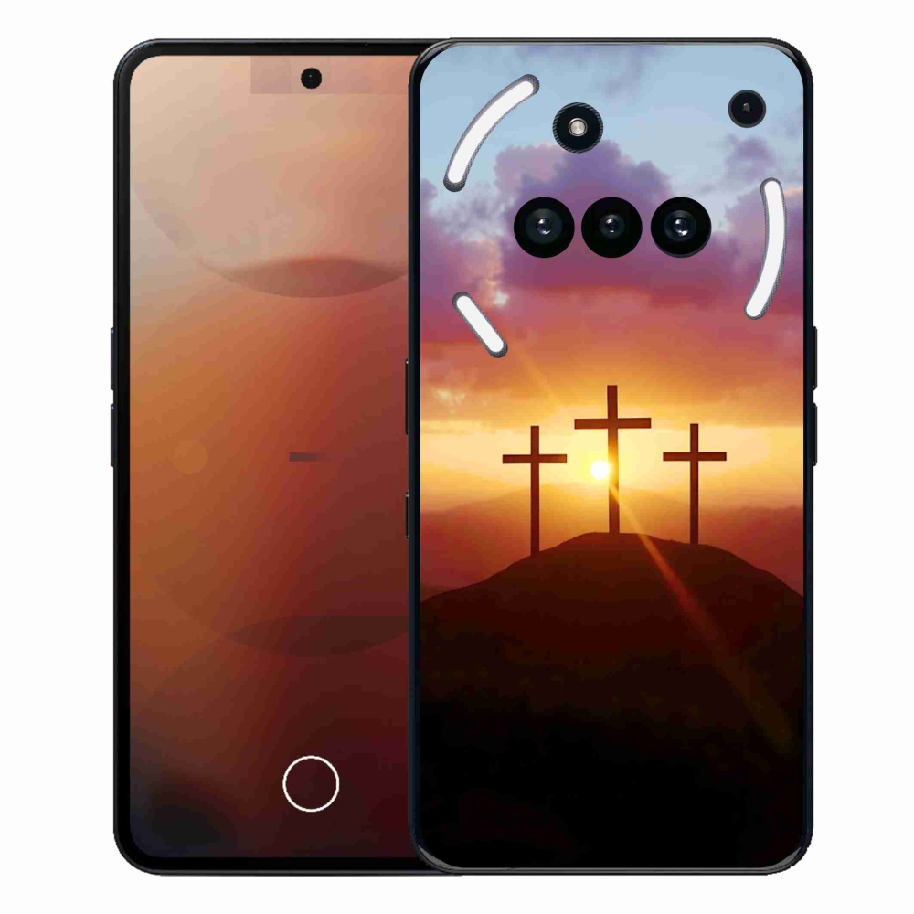 Gélový kryt mmCase na Nothing Phone (3a) - tri kríža
