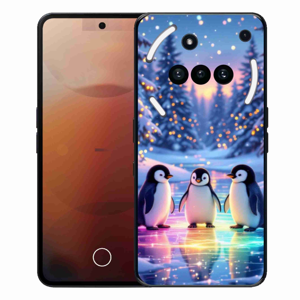 Gélový kryt mmCase na Nothing Phone (3a) - tučniaky