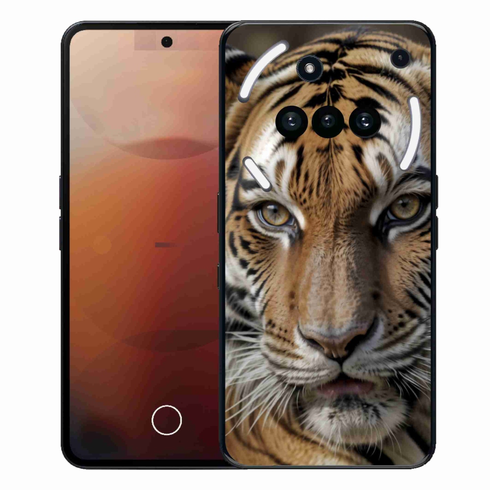 Gélový kryt mmCase na Nothing Phone (3a) - tigrie pohľad