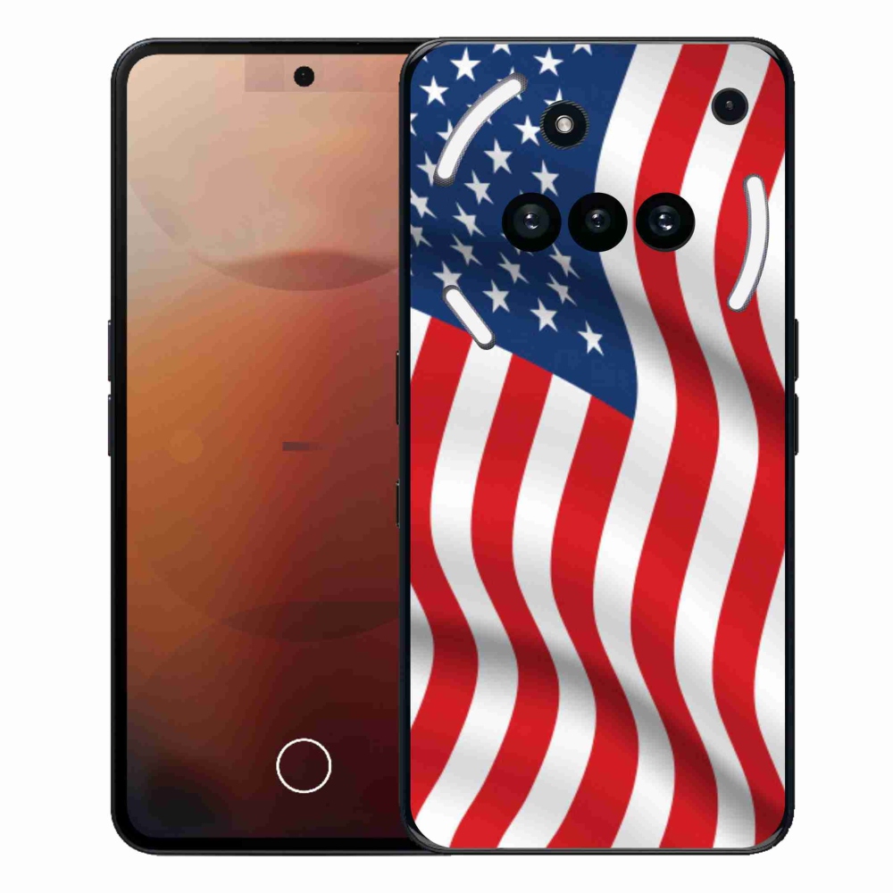 Gélový kryt mmCase na Nothing Phone (3a) - USA vlajka