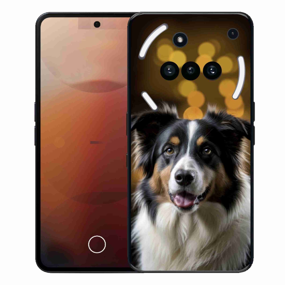Gélový kryt mmCase na Nothing Phone (3a) - usmievavý austrálsky ovčiak