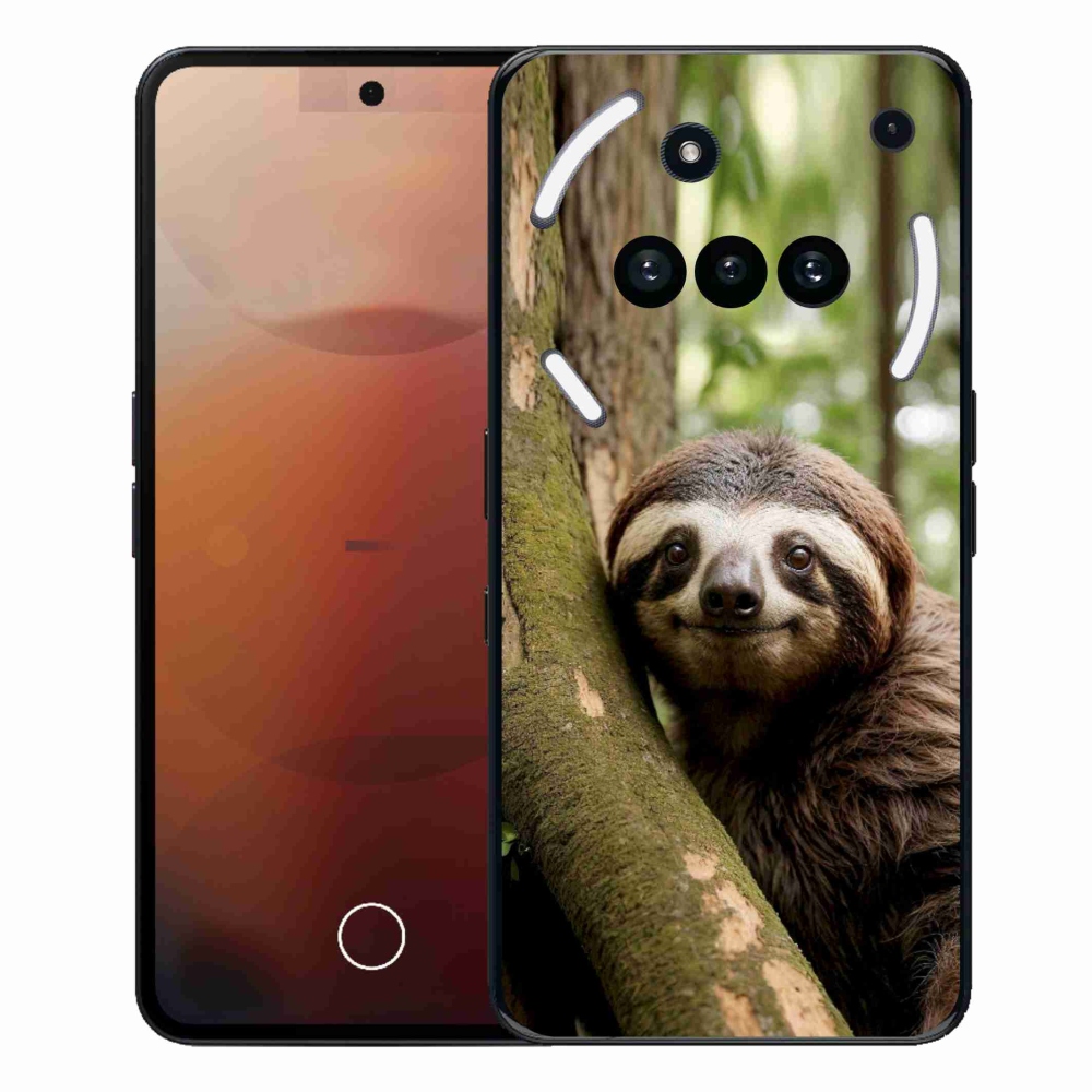 Gélový kryt mmCase na Nothing Phone (3a) - usmievavý leňochod