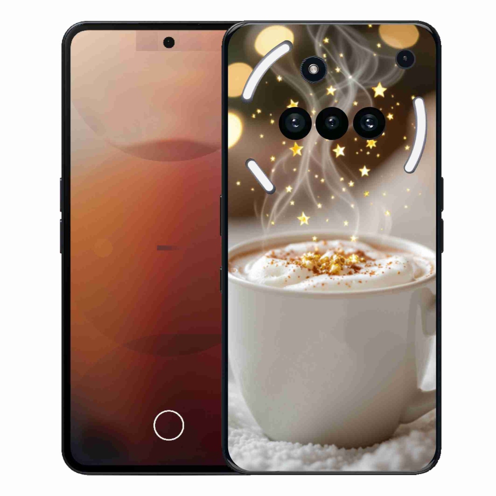 Gélový kryt mmCase na Nothing Phone (3a) - vianočný horúci nápoj