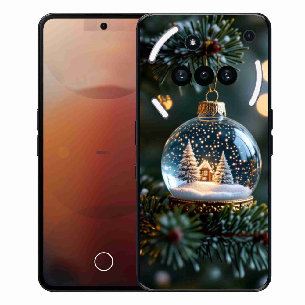 Gélový kryt mmCase na Nothing Phone (3a) - vianočné gule 2