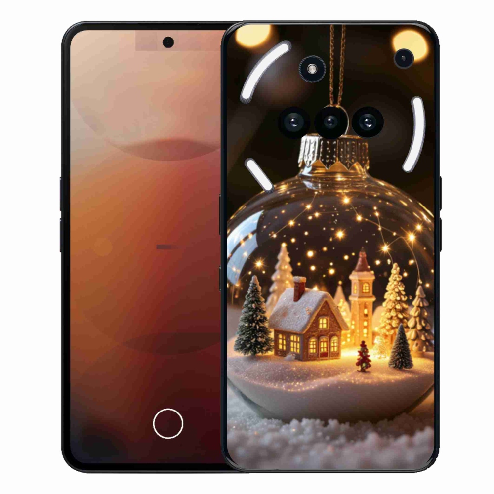 Gélový kryt mmCase na Nothing Phone (3a) - vianočné gule 3