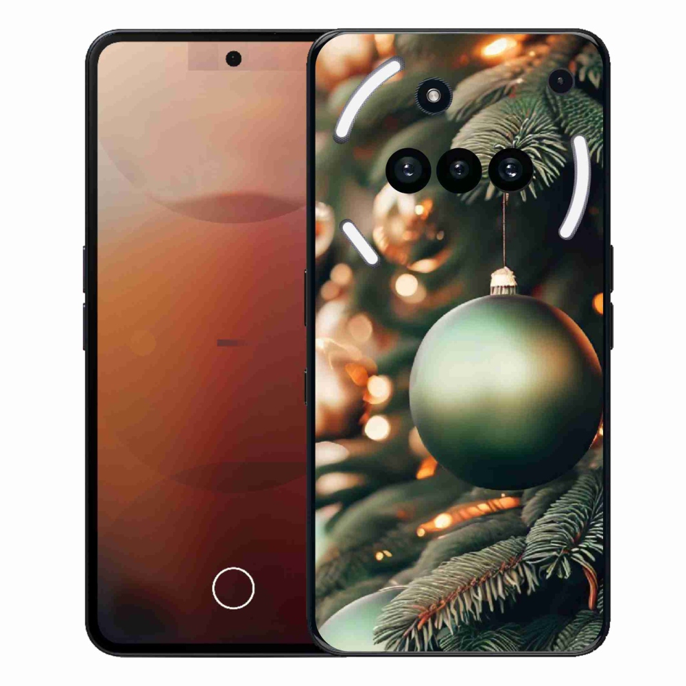 Gélový kryt mmCase na Nothing Phone (3a) - vianočné ozdoby 1