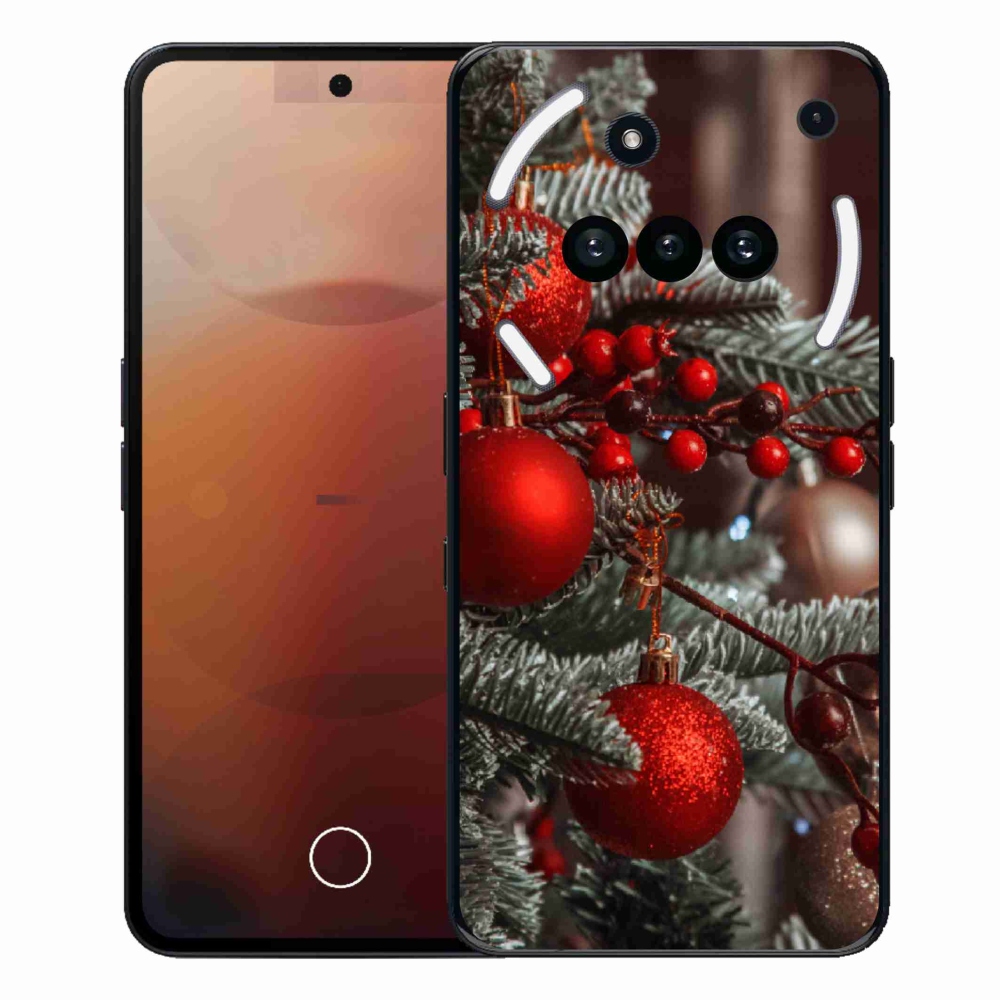 Gélový kryt mmCase na Nothing Phone (3a) - vianočné ozdoby 2