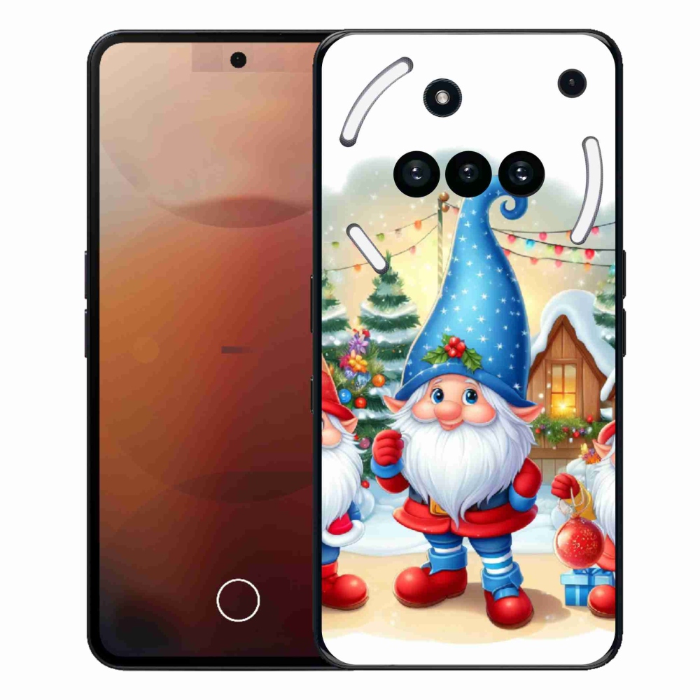 Gélový kryt mmCase na Nothing Phone (3a) - vianočné škriatkovia