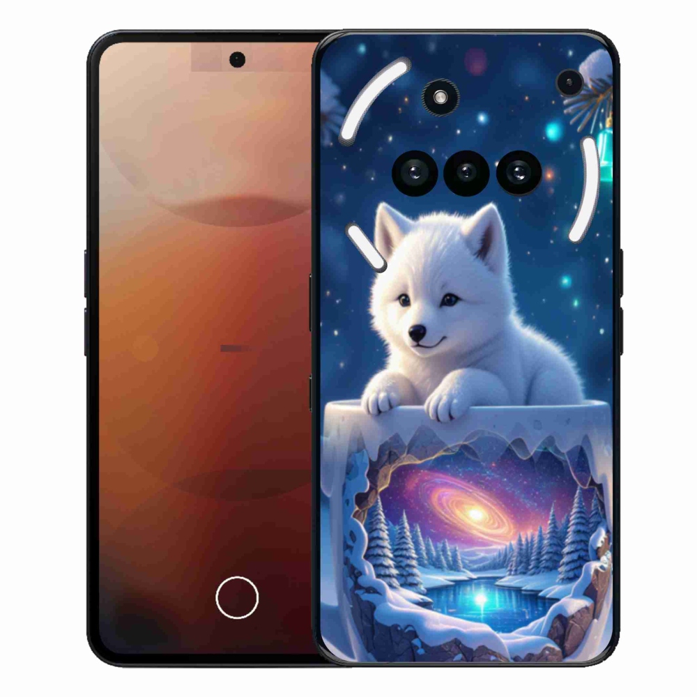 Gélový kryt mmCase na Nothing Phone (3a) - vianočné šteňa