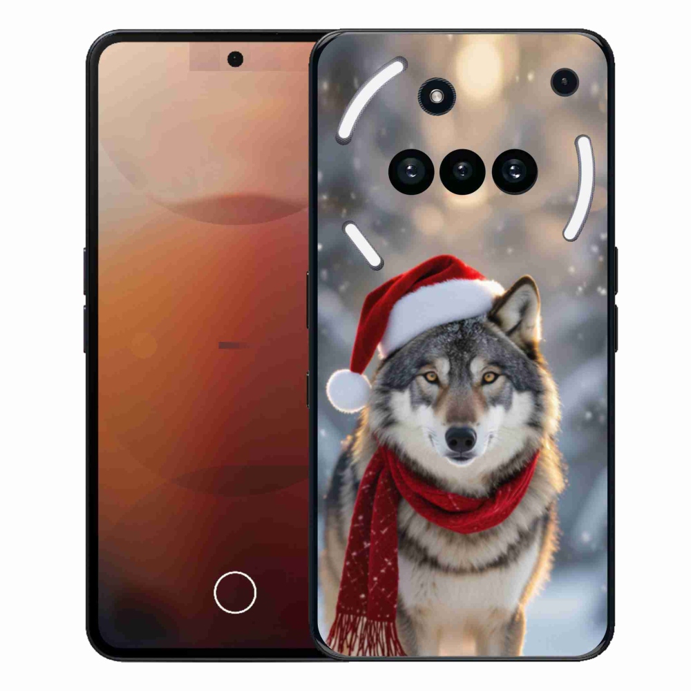 Gélový kryt mmCase na Nothing Phone (3a) - vianočný vlk