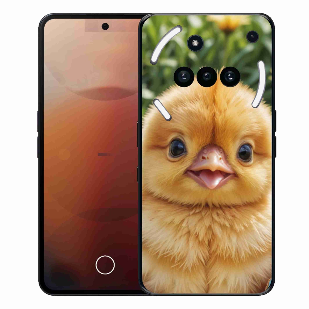 Gélový kryt mmCase na Nothing Phone (3a) - veselé kuriatko