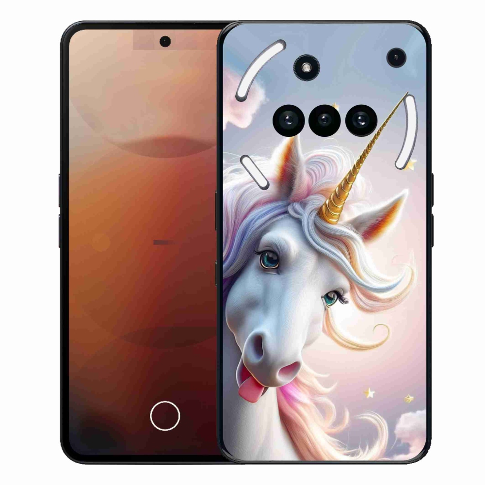 Gélový kryt mmCase na Nothing Phone (3a) - veselý jednorožec