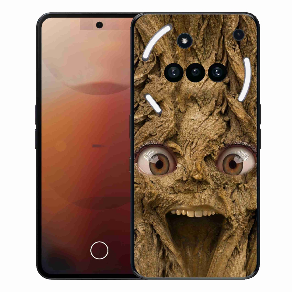Gélový kryt mmCase na Nothing Phone (3a) - veselý strom s očami
