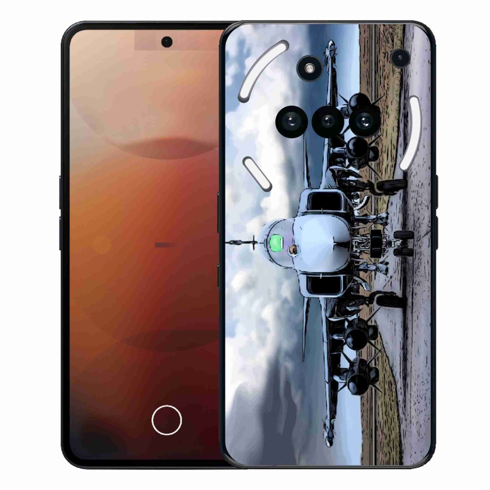 Gélový kryt mmCase na Nothing Phone (3a) - vojenské lietadlo