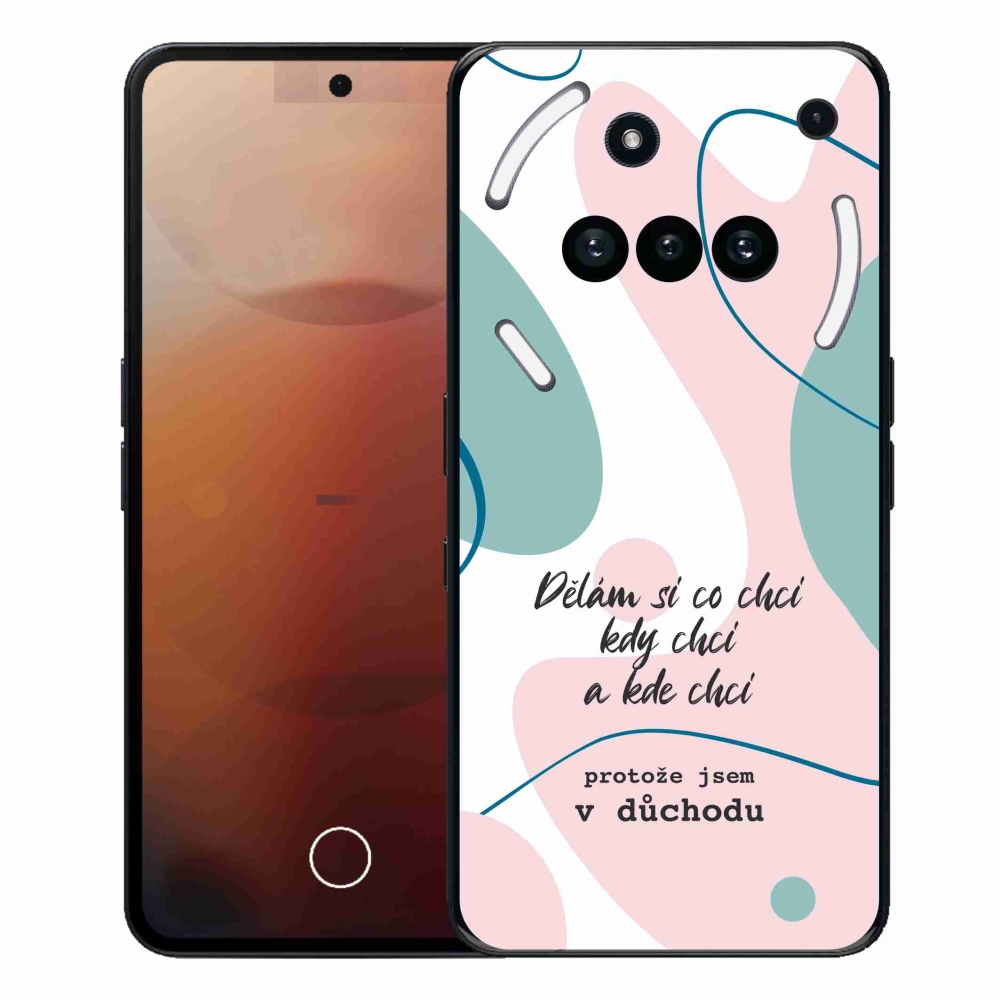 Gélový kryt mmCase na Nothing Phone (3a) - vtipný text 10 biele pozadie