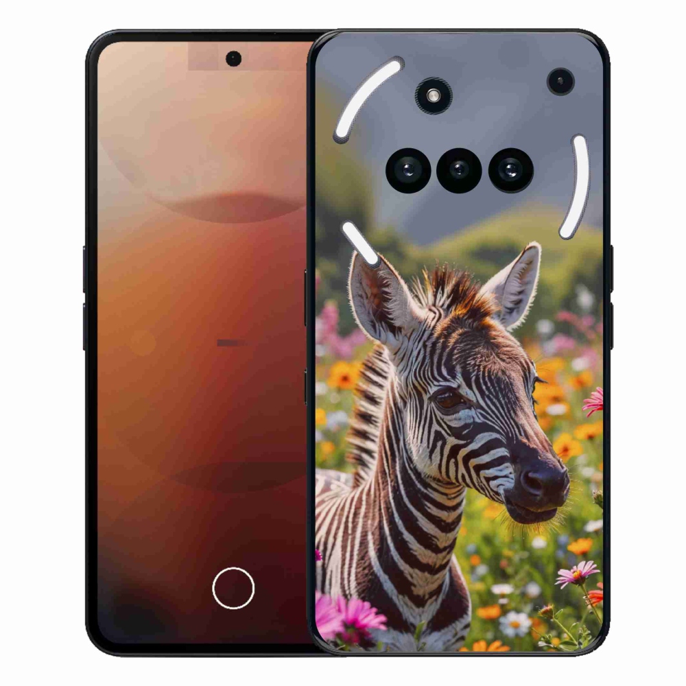 Gélový kryt mmCase na Nothing Phone (3a) - zebra na lúke