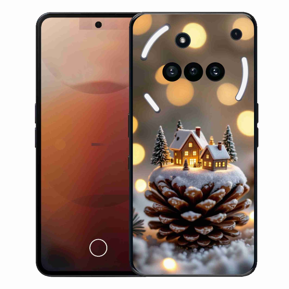 Gélový kryt mmCase na Nothing Phone (3a) - zimná dedinka