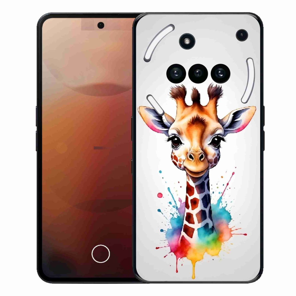 Gélový kryt mmCase na Nothing Phone (3a) - žirafa 1