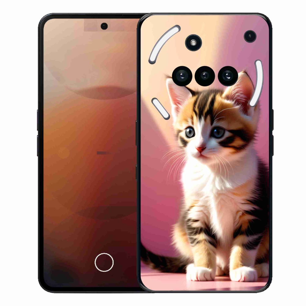 Gélový kryt mmCase na Nothing Phone (3a) - zvedavé mačiatko 2