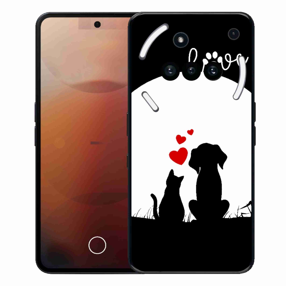 Gélový kryt mmCase na Nothing Phone (3a) - zvieracia láska