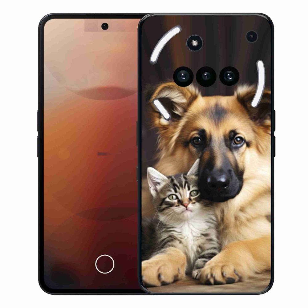 Gélový kryt mmCase na Nothing Phone (3a) - zvieracie priateľstvo