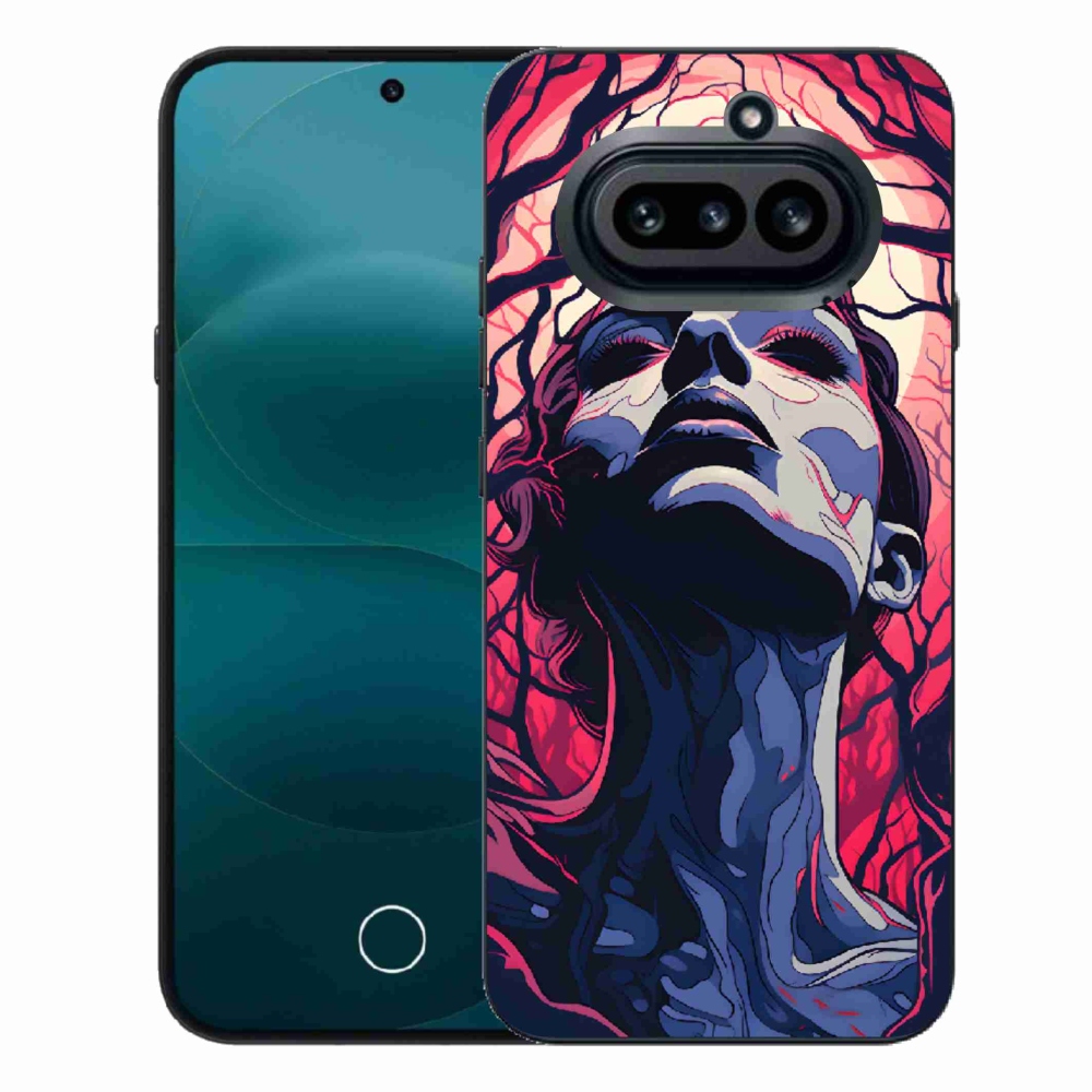 Gélový kryt mmCase na Nothing Phone (4a) - abstraktná tvár