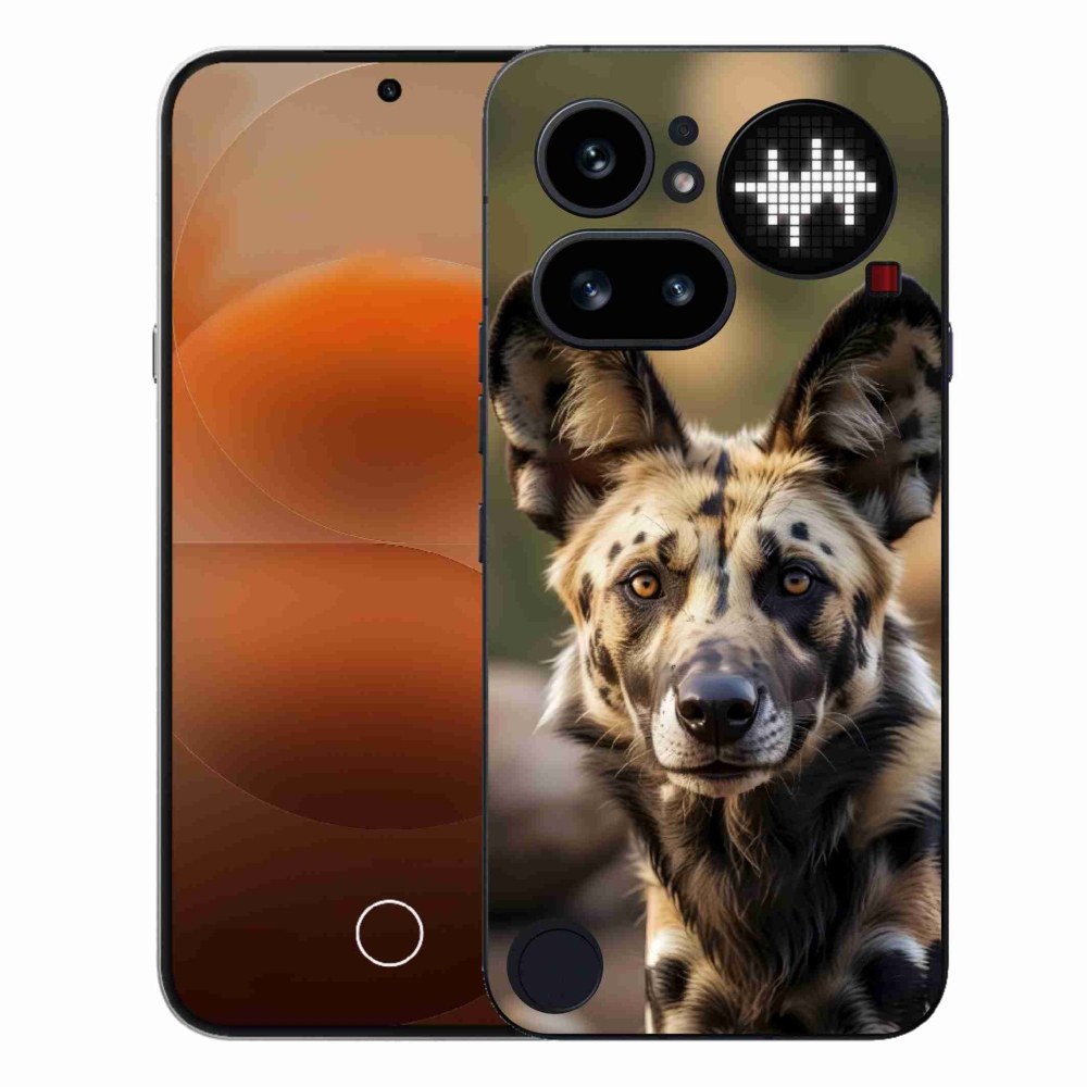 Gélový kryt mmCase na Nothing Phone (4a) - africký divoký pes