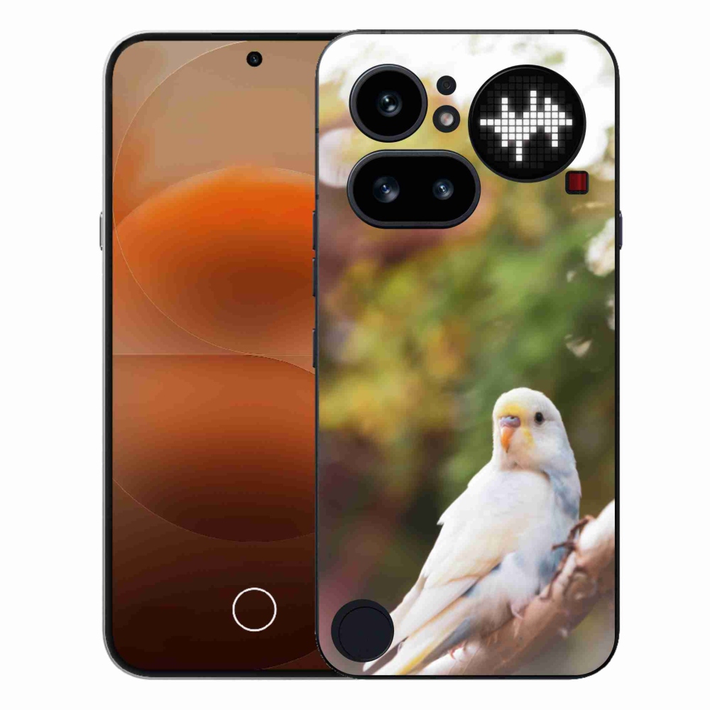 Gélový kryt mmCase na Nothing Phone (4a) - andulka biela