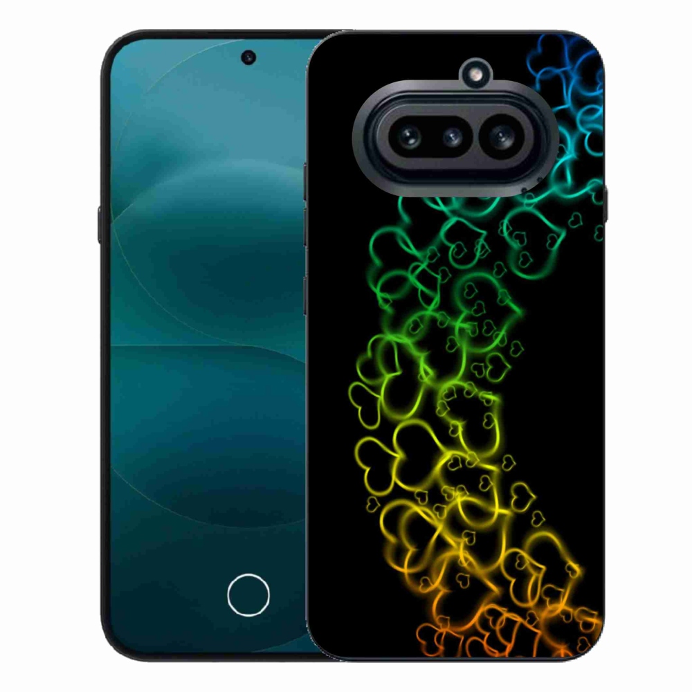 Gélový kryt mmCase na Nothing Phone (4a) - farebné srdiečka