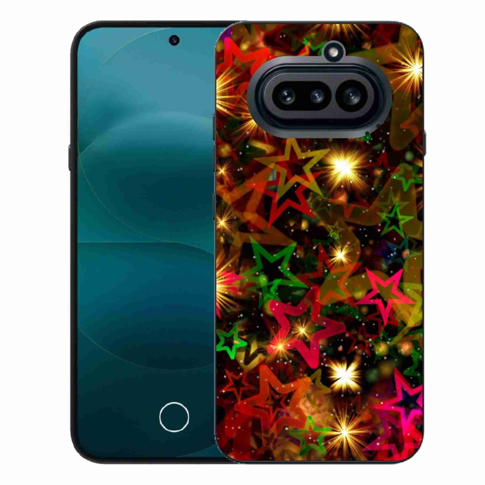 Gélový kryt mmCase na Nothing Phone (4a) - farebné hviezdičky