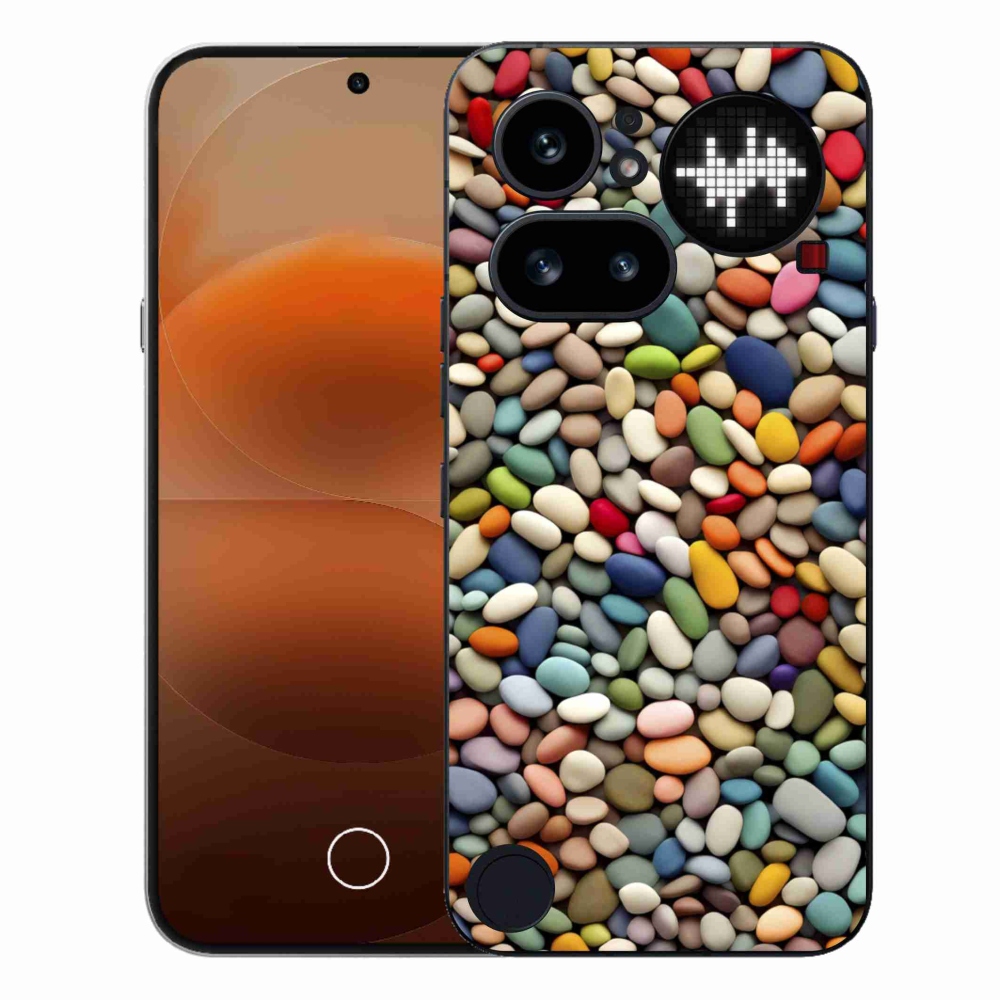 Gélový kryt mmCase na Nothing Phone (4a) - farebné kamienky 2
