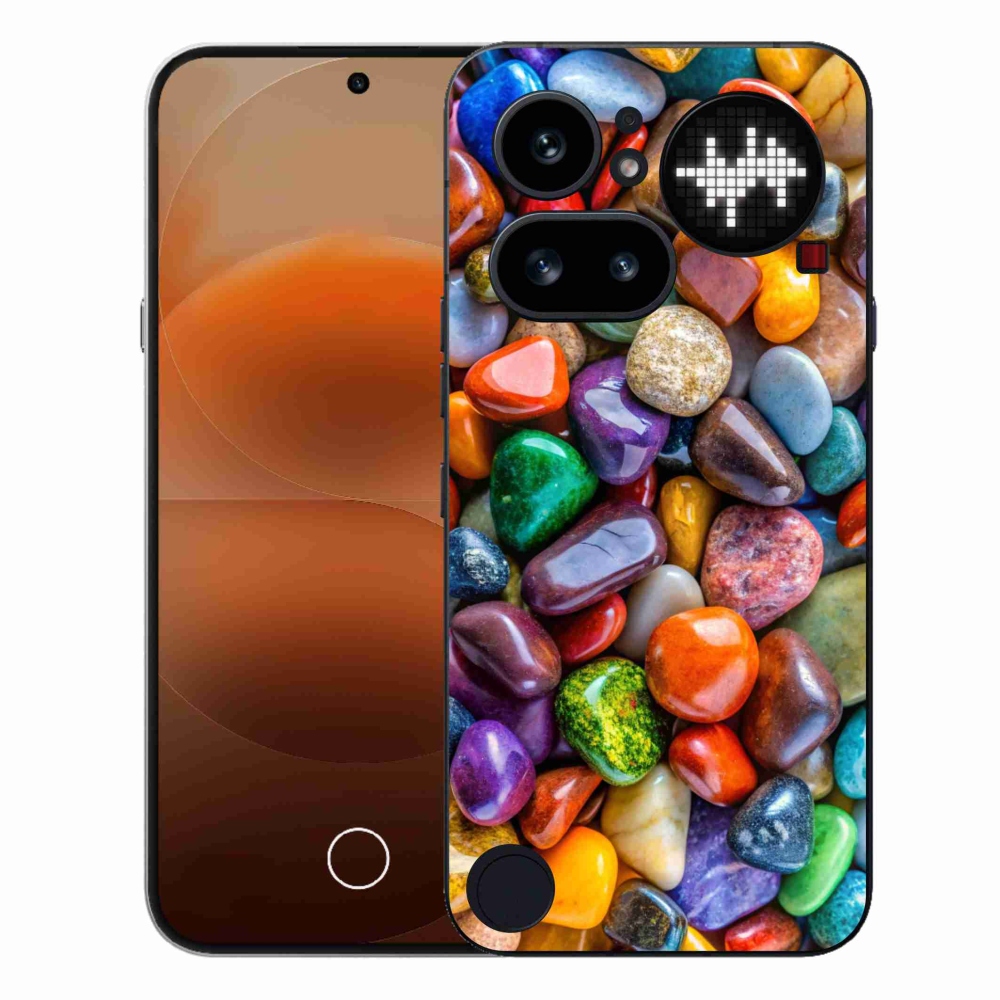 Gélový kryt mmCase na Nothing Phone (4a) - farebné kamienky