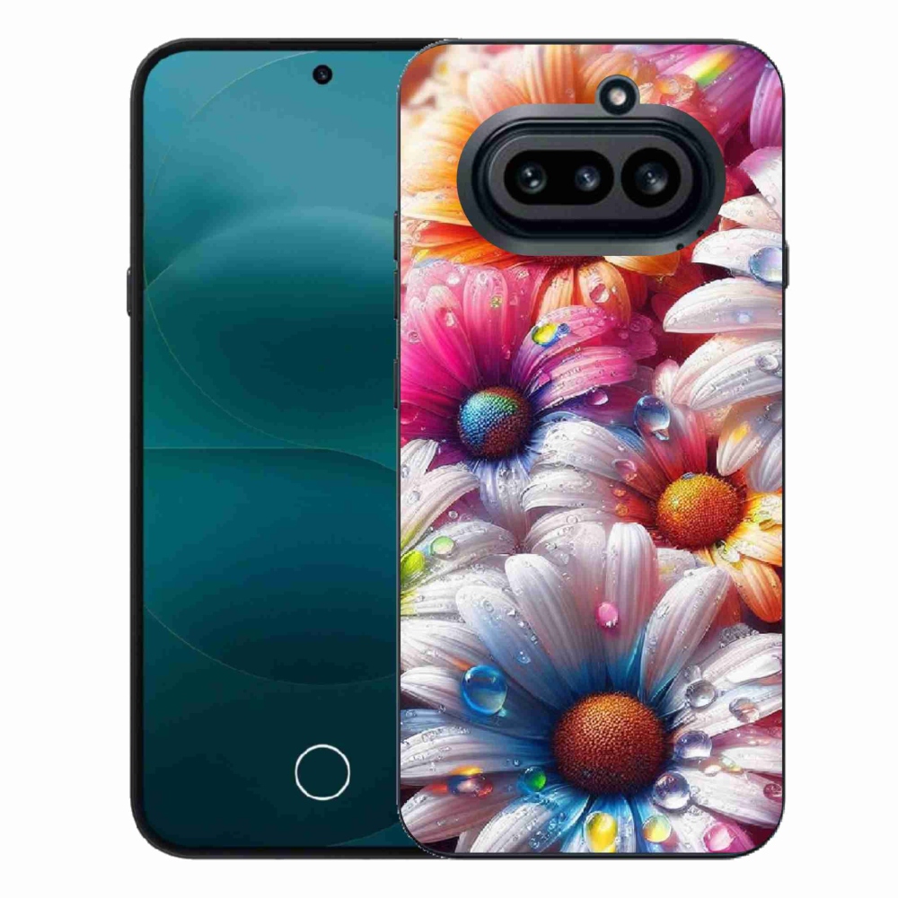 Gélový kryt mmCase na Nothing Phone (4a) - farebné margaréty