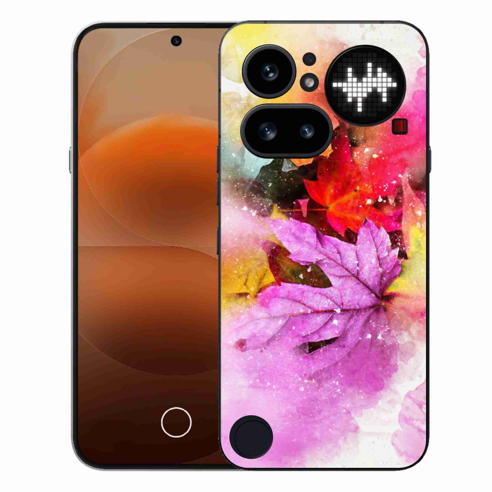 Gélový kryt mmCase na Nothing Phone (4a) - farebné listy