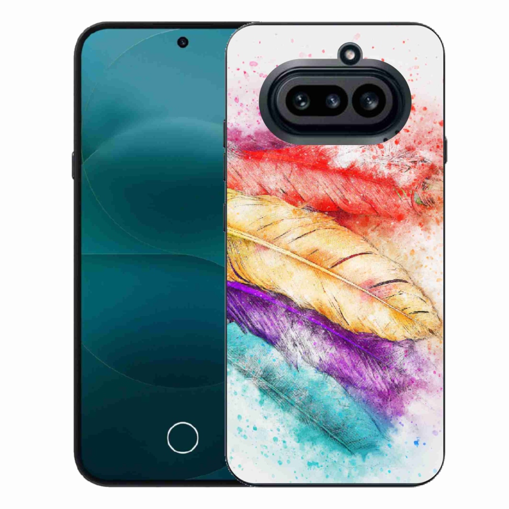 Gélový kryt mmCase na Nothing Phone (4a) - farebné perie