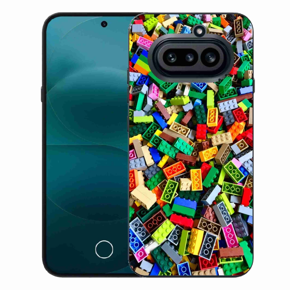 Gélový kryt mmCase na Nothing Phone (4a) - farebné stavebné kocky