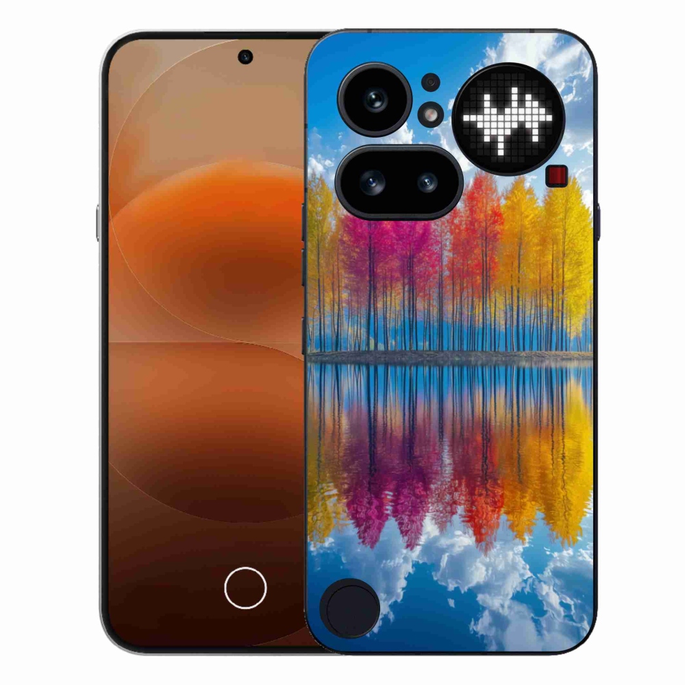 Gélový kryt mmCase na Nothing Phone (4a) - farebné stromy