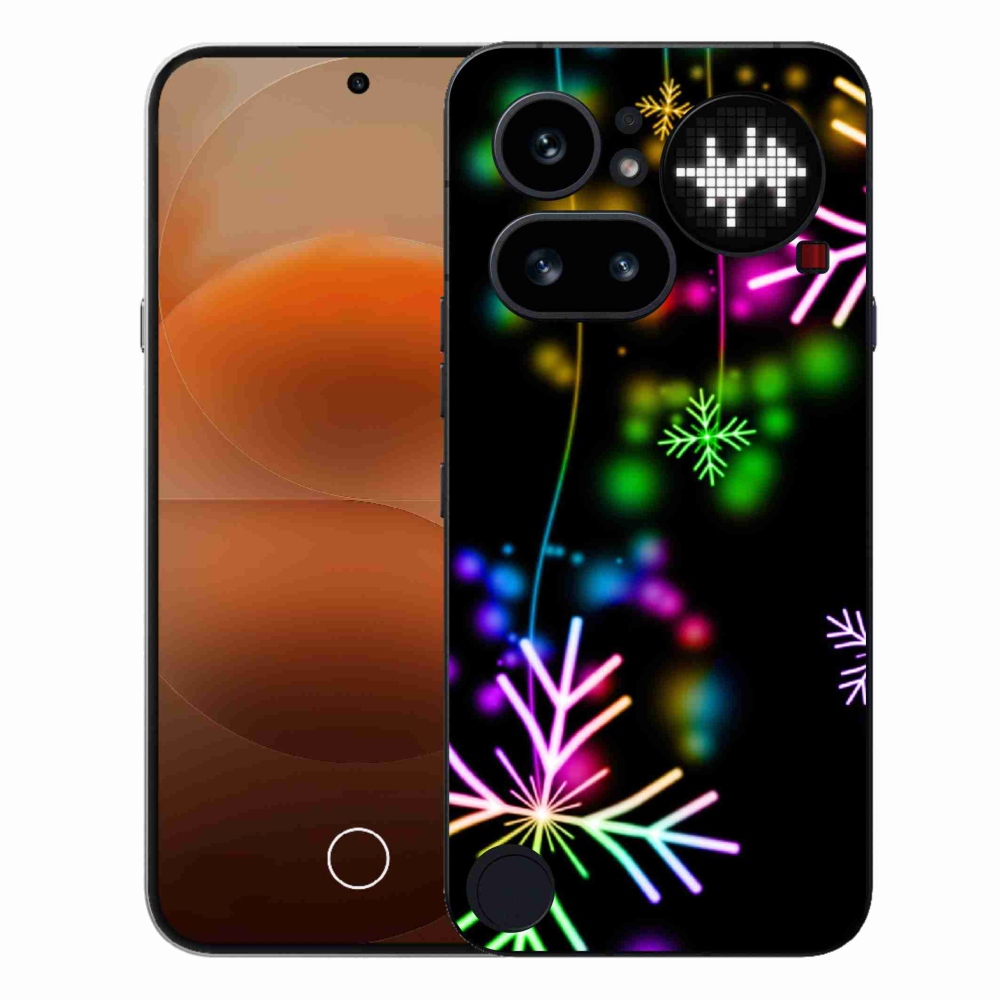 Gélový kryt mmCase na Nothing Phone (4a) - farebné vločky