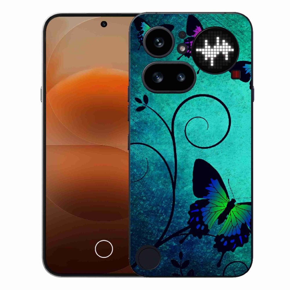 Gélový kryt mmCase na Nothing Phone (4a) - farební motýle