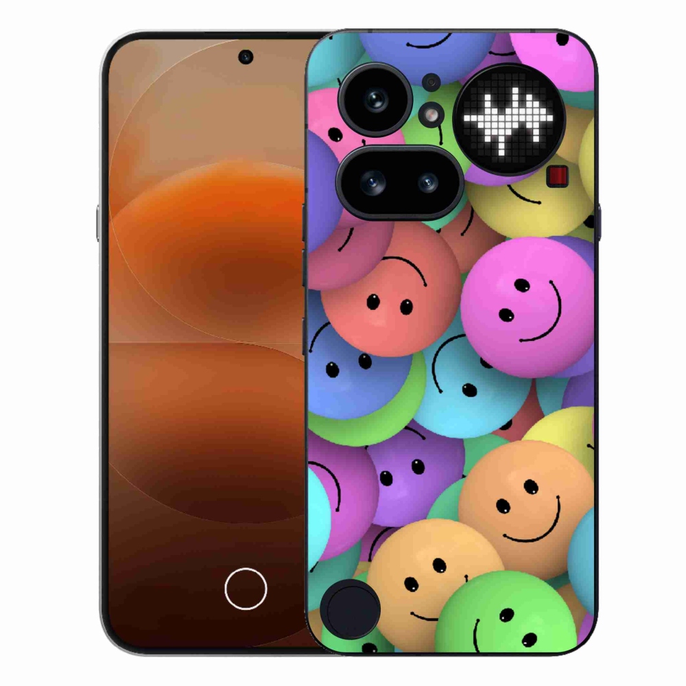 Gélový kryt mmCase na Nothing Phone (4a) - farební smajlíci