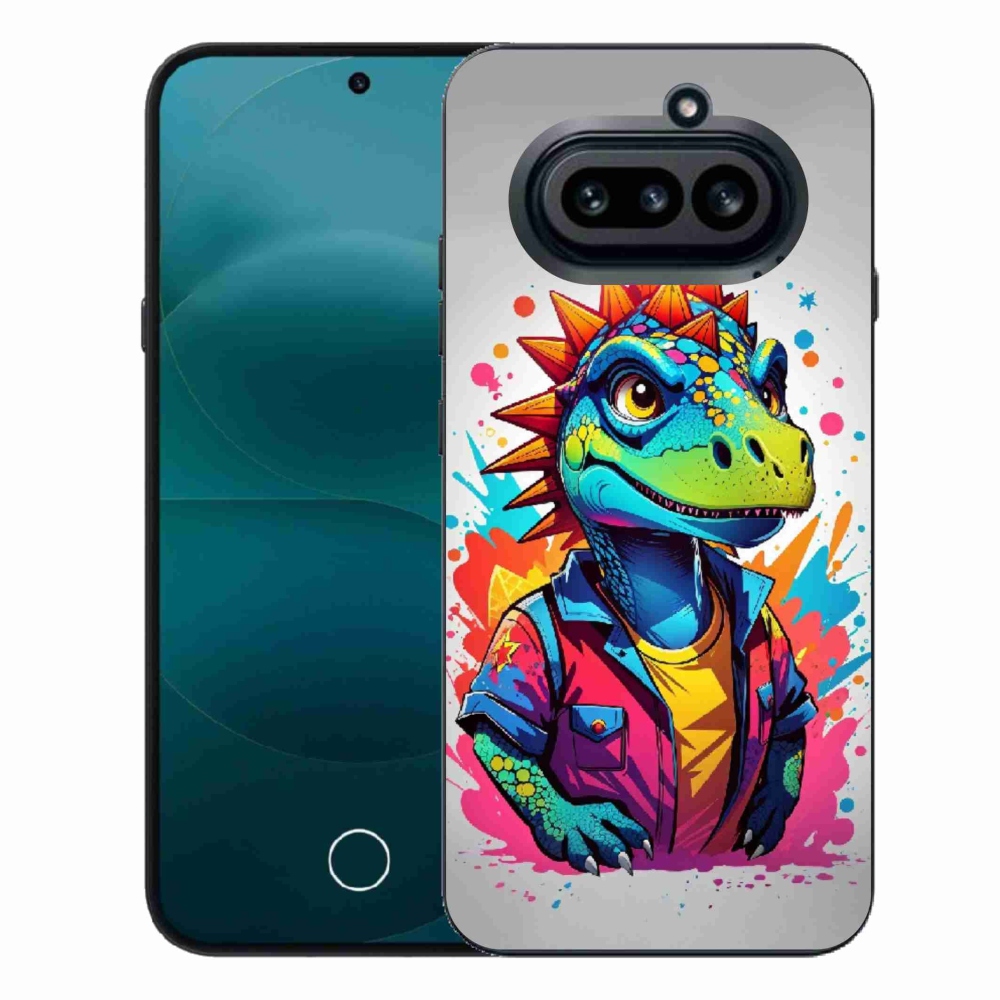 Gélový kryt mmCase na Nothing Phone (4a) - farebný dinosaurus