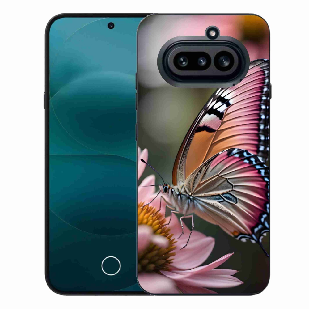 Gélový kryt mmCase na Nothing Phone (4a) - farebný motýľ