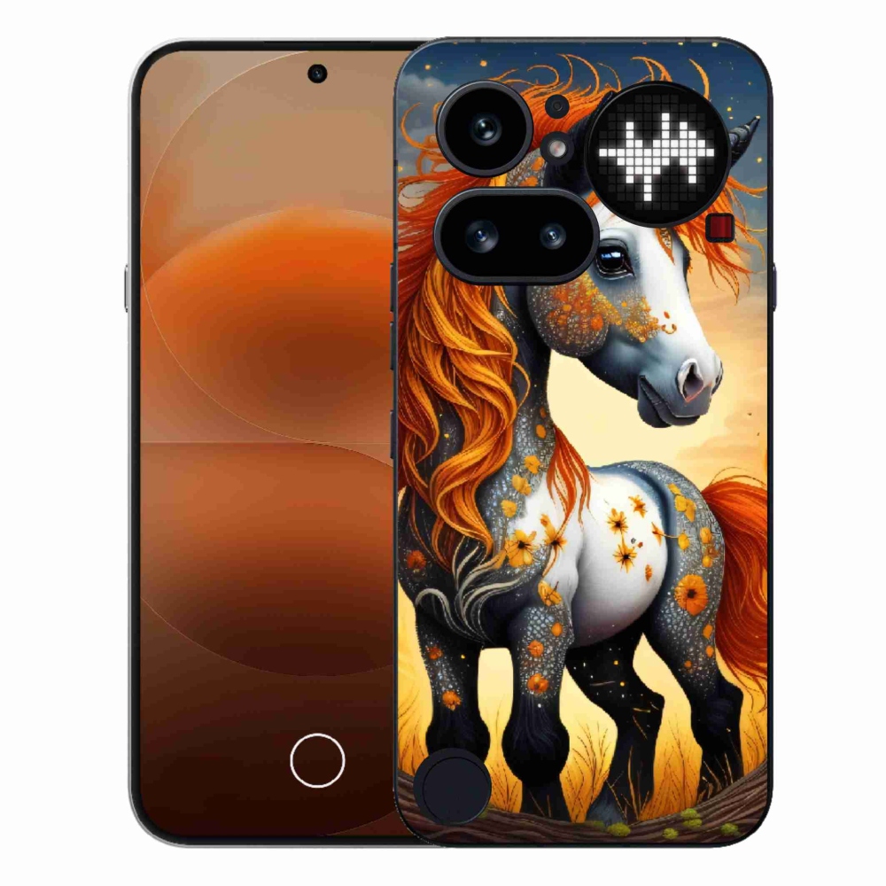 Gélový kryt mmCase na Nothing Phone (4a) - farebný poník