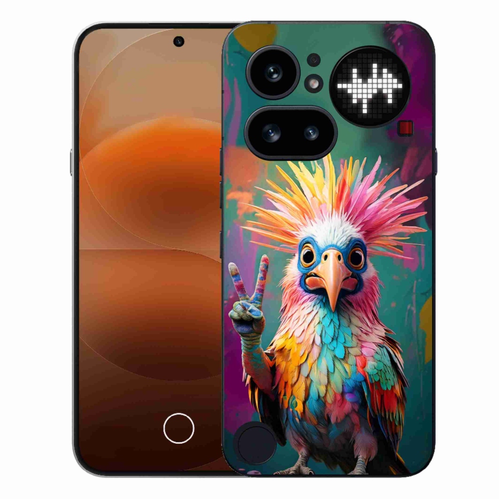 Gélový kryt mmCase na Nothing Phone (4a) - farebný rebel