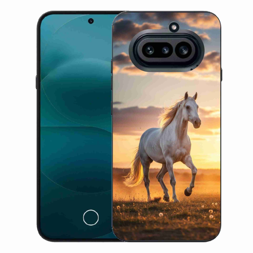 Gélový kryt mmCase na Nothing Phone (4a) - bežiaci biely kôň 2