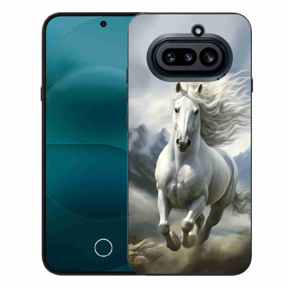 Gélový kryt mmCase na Nothing Phone (4a) - bežiaci biely kôň 3