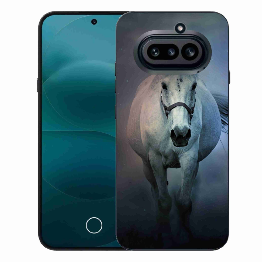 Gélový kryt mmCase na Nothing Phone (4a) - bežiaci biely kôň