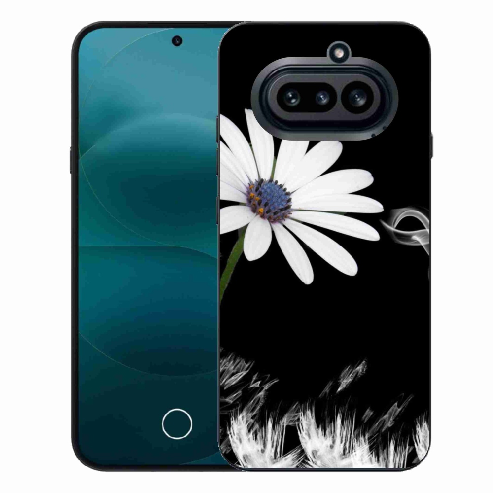 Gélový kryt mmCase na Nothing Phone (4a) - biela kvetina